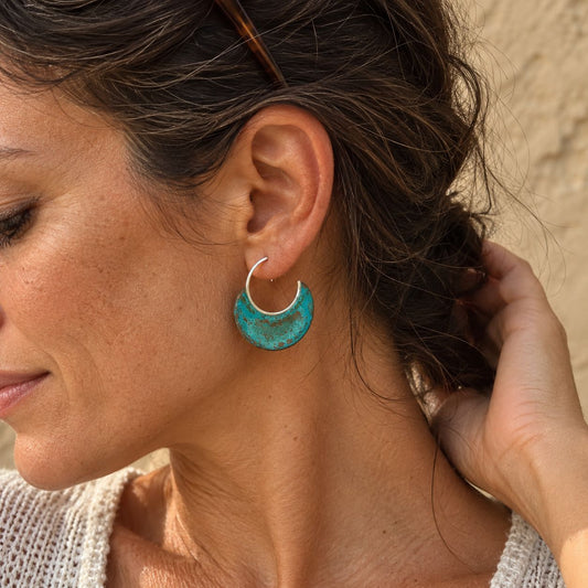 Vintage Turquoise Washed Earrings