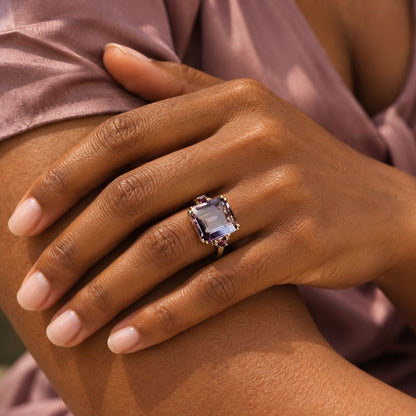 Vintage Violet Gold Ring