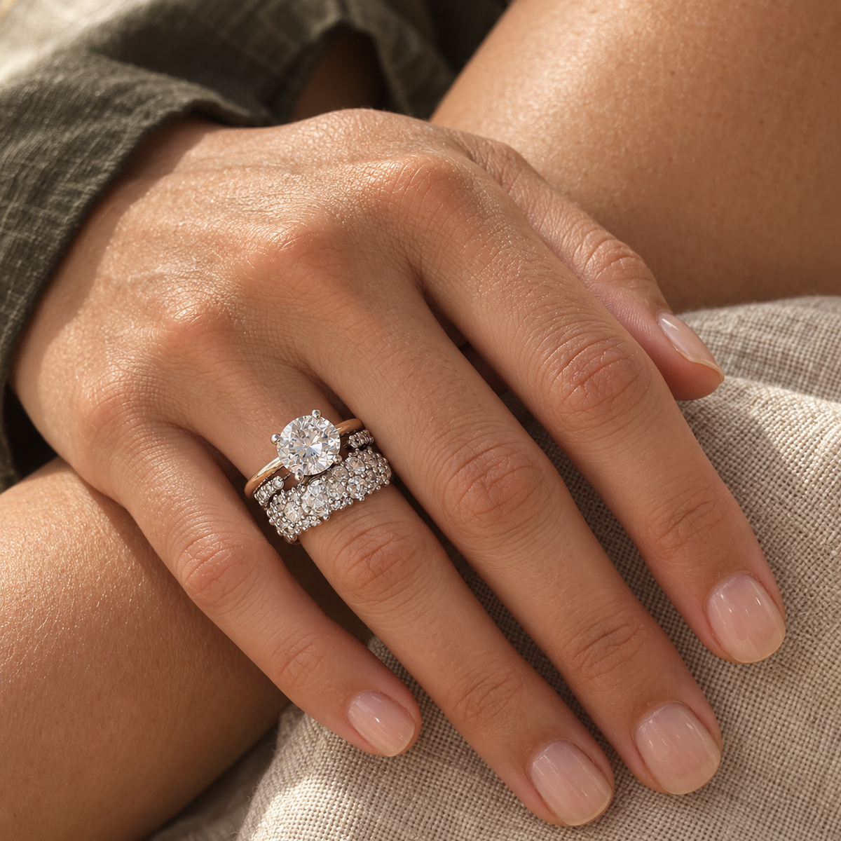 Vintage Brilliance Ring Set