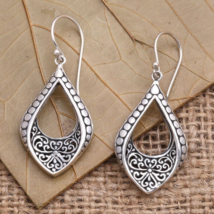 Vintage Hollow Crystal Ivy Earrings-Lydieannejewelry