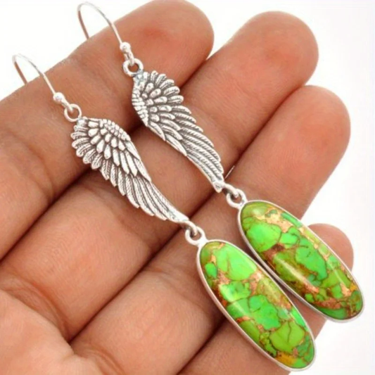 Vintage Colored Stone Earrings