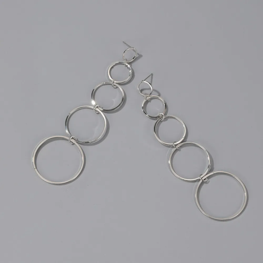 Vintage Dangling Hoop Earrings