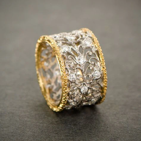Vintage Zirconia Ivy Ring-Lydieannejewelry