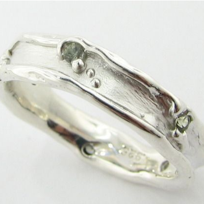 Vintage Silver Forest Ring-Lydieannejewelry
