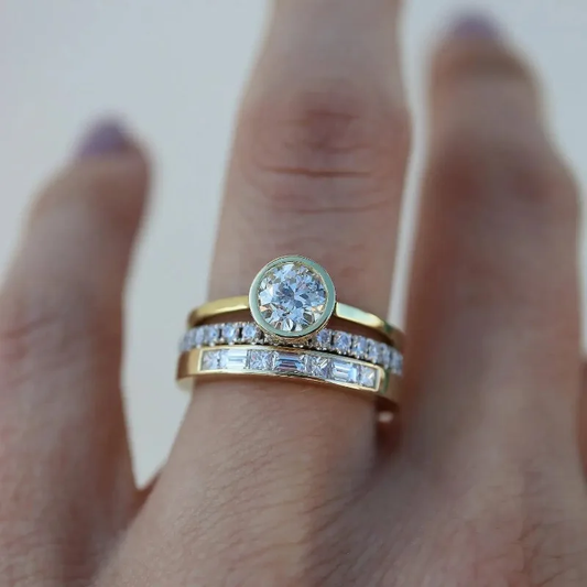 Vintage Bright Ring Set-Lydieannejewelry
