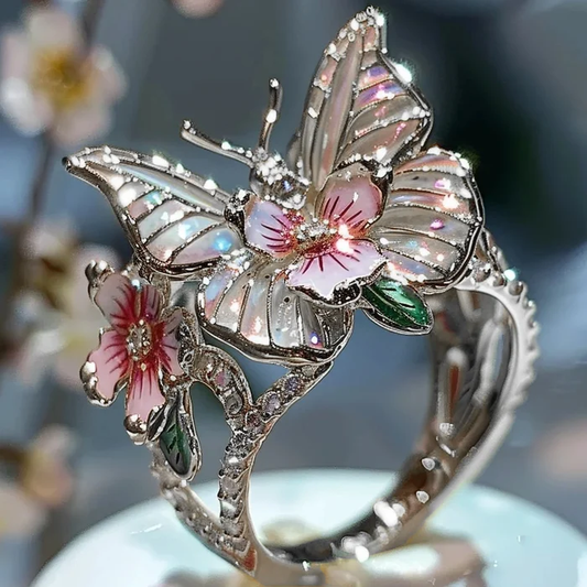 Vintage Golden Canifis Floral Ring-Lydieannejewelry