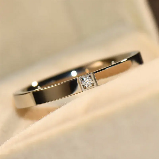 Vintage Fine Inlaid Zirconia Ring-Lydieannejewelry