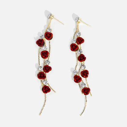 Rose Cascade Earrings
